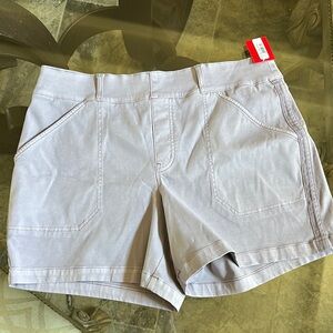 Spanx stretch twill shorts